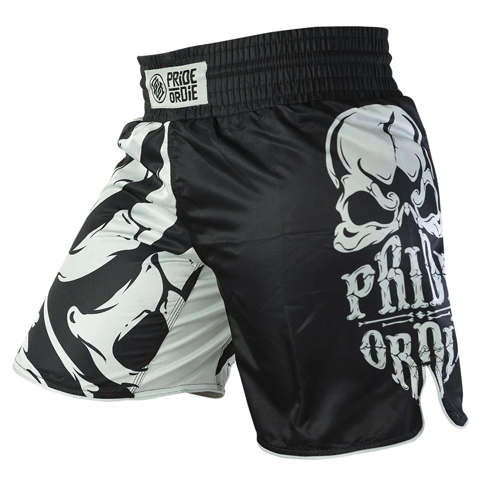 Fight Short PRiDEorDiE ONLY THE STRONG - Noir