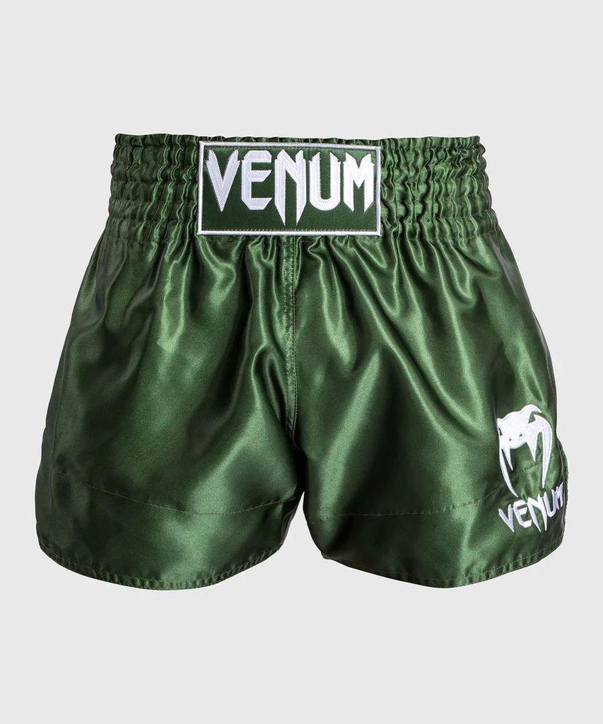 Venum Classic Muay Thai Shorts - Negro/Blanco/Oro Hombre/Mujer, Pantalones  Cortos De Muay Thai