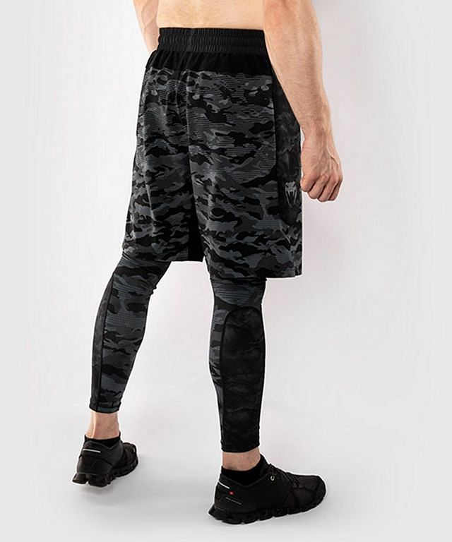 nike training dry camo shorts in grey