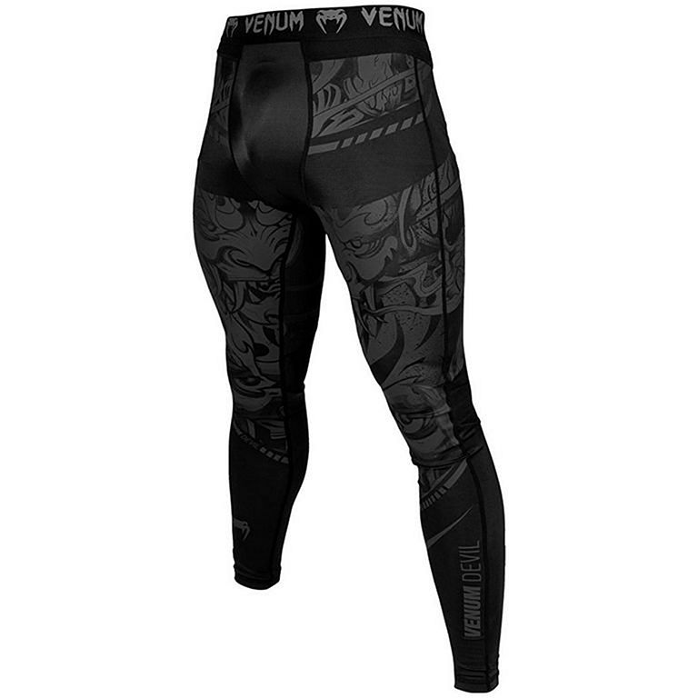 Venum Devil Spats Black-Black