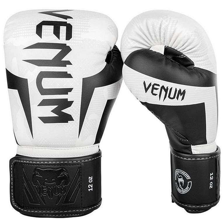 Gants de Boxe d'entrainement Venum Elite - Noir/Or 