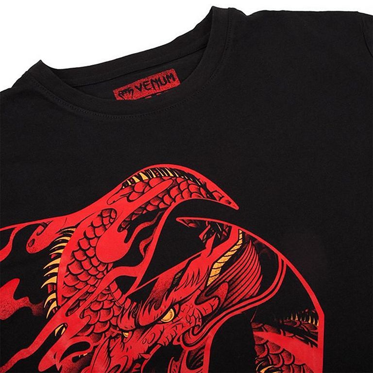 black and red dragon shirt