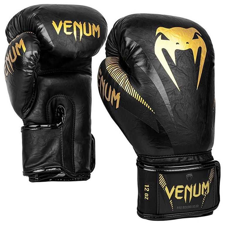 Guantes de boxeo Venum Elite - Negro/Oro Rosa - Venum