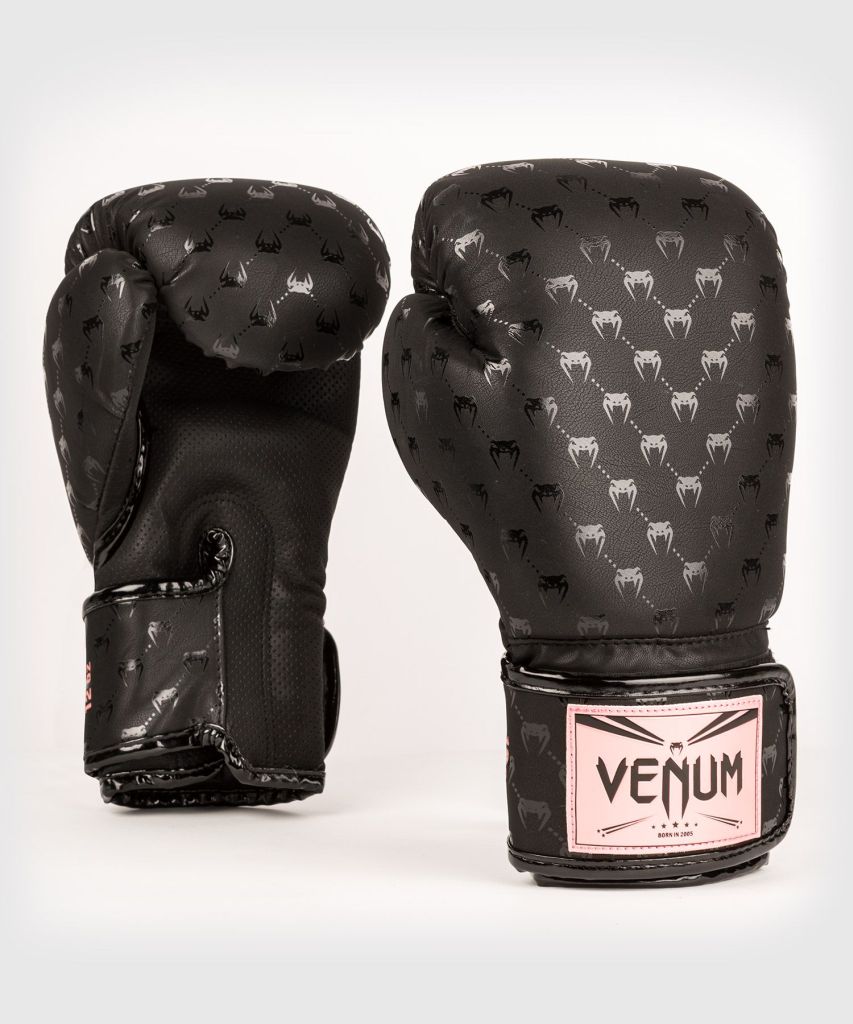 Venum Monogram Boxing Schwarz-Rosa Impact Gloves