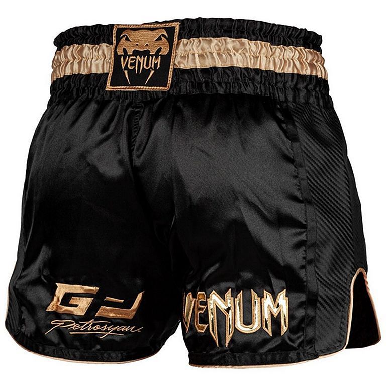 Venum Classic Muay Thai Shorts - Negro/Blanco/Oro Hombre/Mujer, Pantalones  Cortos De Muay Thai