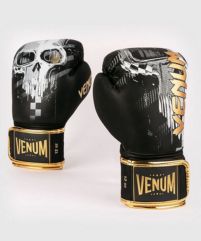 Guantes Venum de Boxeo Negro Dorado 14 Onzas - Boxeo y Artes Marciales