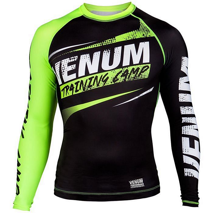 Venum Training Camp Compression T-shirt Noir-Vert